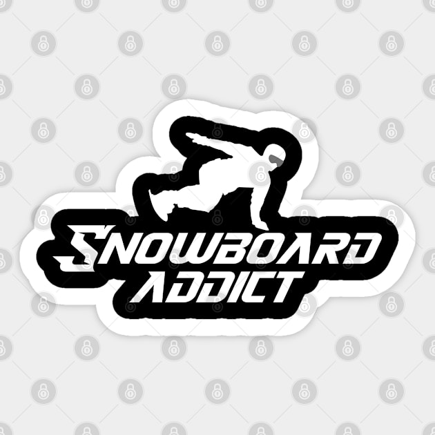 snowboard addict Sticker by Jabinga